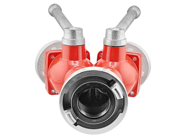 Preview: TKW Verteiler Storz C-CC Feuerwehr Kugelhahn Absperrung Storzkupplung Ventil